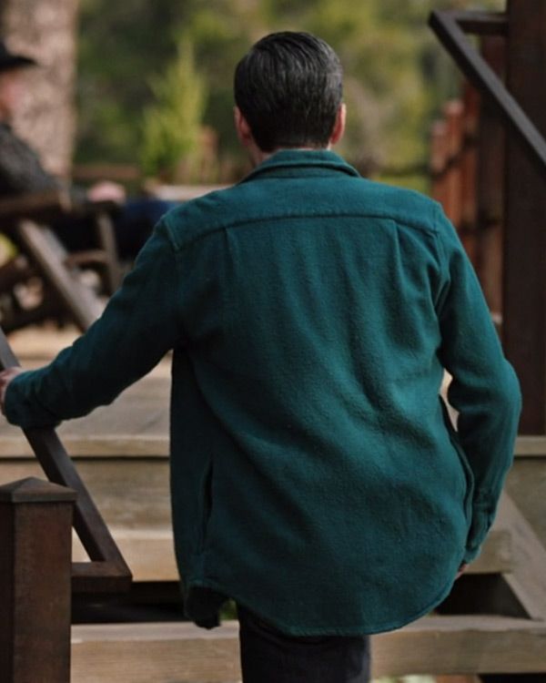 Yellowstone Jamie Dutton S04 Green Wool Trucker Jacket Yellowstone Jamie Dutton S04 Green Wool Trucker Jacket