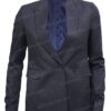  	Kelly Reilly Yellowstone Women Single Breasted Grey Blazer