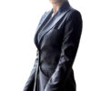  	Kelly Reilly Yellowstone Women Single Breasted Grey Blazer