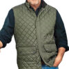  	Yellow-stone John Mens Green Quilted Parachute Vest