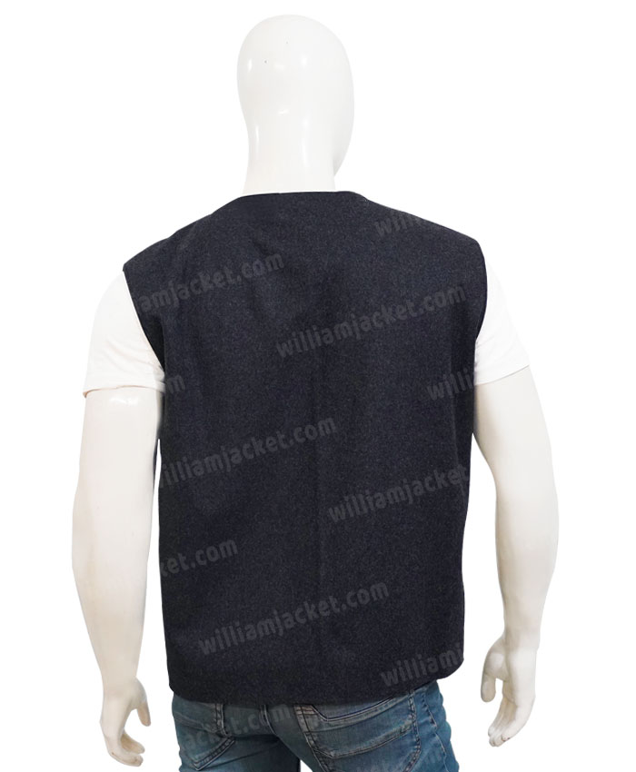 Kevin Costner Yellowstone Dark Grey Wool-Blend Vest Kevin Costner Yellowstone Dark Grey Wool-Blend Vest