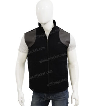  	Yellowstone Mens John Dutton Black Quilted Parachute Vest