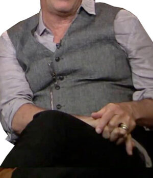  	Men Yellow-stone Kevin Costner Premiere Wool Grey Vest