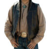  	Mo Yellow-stone Chief Thomas Rainwater Brown Leather Vest