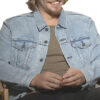  	Luke Grimes Yellow-stone Blue Denim Trucker Jacket