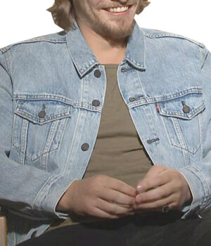  	Luke Grimes Yellow-stone Blue Denim Trucker Jacket