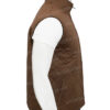  	Kevin Costner Yellowstone Cotton Quilted Brown Vest