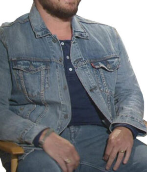  	Cole Hauser Yellow-stone Blue Denim Trucker Jacket