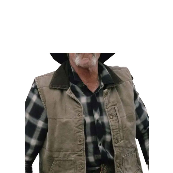 Forrie J. Smith Yellow-stone Lloyd Brown Cotton Vest Forrie J. Smith Yellow-stone Lloyd Brown Cotton Vest