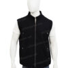  	Cole Hauser Yellowstone Rip Wheeler Black Wool Vest