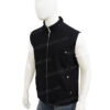 Cole Hauser Yellowstone Rip Wheeler Black Wool Vest Cole Hauser Yellowstone Rip Wheeler Black Wool Vest