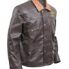  	Ian Bohen Yellowstone Ryan Distressed Brown Leather Jacket