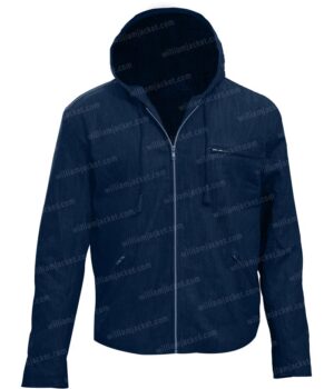  	Kevin Costner Yellowstone John Dutton Hooded Blue Denim Jacket