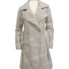  	Kelly Reilly Yellowstone Beth Dutton Off White Robe Coat