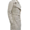  	Kelly Reilly Yellowstone Beth Dutton Off White Robe Coat