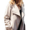  	Kelly Reilly Yellowstone Beth Dutton Off White Robe Coat
