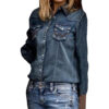  	Kelly Reilly Yellowstone Beth Dutton Blue Denim Jacket
