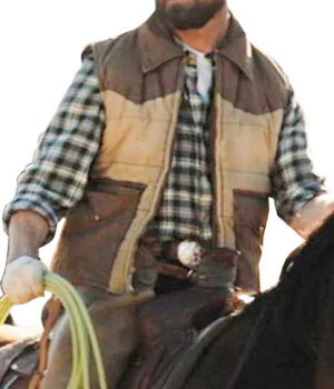  	Ian Bohen Yellow-stone Brown Parachute Vest