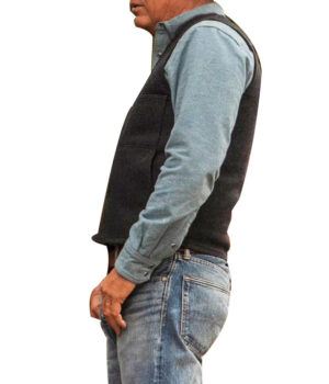  	Kevin Costner Yellow-stone John Wool Grey Vest