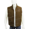  	Yellowstone S03 John Dutton Beige Mens Wool Vest