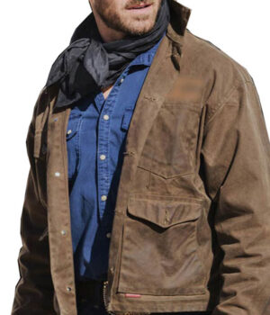  	Yellow-stone S03 EP09 Ian Bohen Men Brown Cotton Jacket