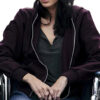  	Womens Yellow-stone Monica Hooded Purple Jacket
