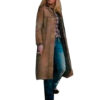  	Yellowstone S02 Beth Dutton Women Leather Long Trench Coat