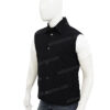  	Men Yellowstone John Dutton Quilted Black Cotton Vest Jacket
