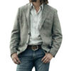  	Yellowstone S03 Luke Grimes Gray Single Breasted Blazer