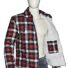  	Yellowstone S03 Ryan Bingham Red Plaid Jacket