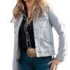  	Yellow-stone S03 Hassie Harrison Blue Sherpa Lined Denim Jacket