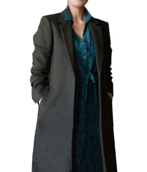 	Yellow-stone S03 Beth Womens Black Long Trench Coat