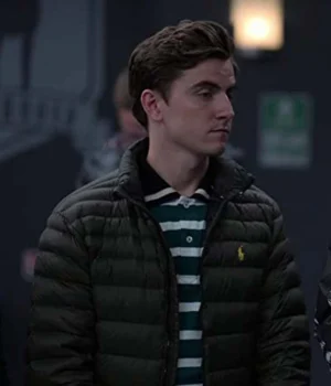  	Ted Lasso Colin Hughes Quilted Parachute Puffer Jacket