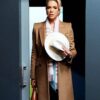  	Ted Lasso Rebecca Welton Brown Long Trench Coat
