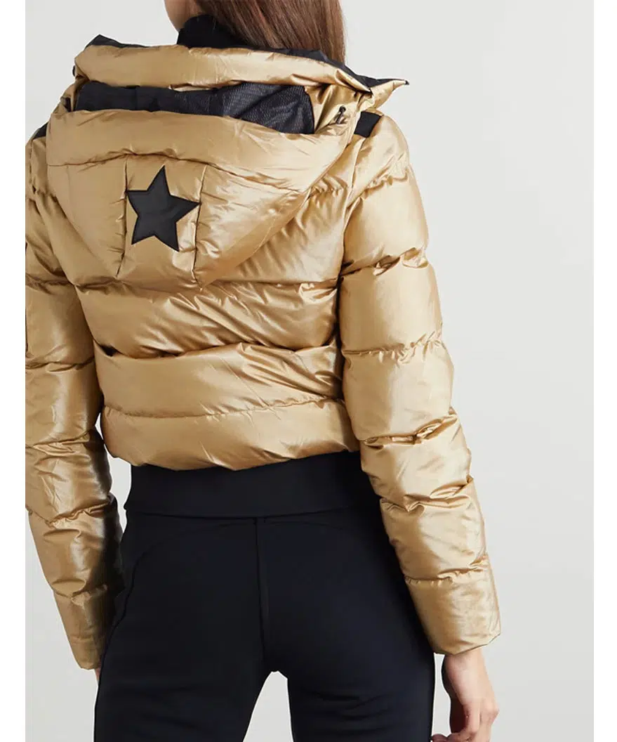 Juno Temple Ted Lasso S02 Keeley Jones Golden Puffer Jacket Juno Temple Ted Lasso S02 Keeley Jones Golden Puffer Jacket
