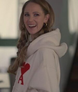  	Ted Lasso Keeley Off White Fleece Hoodie