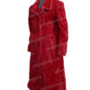  	Ted Lasso Juno Temple Long Red Fur Coat