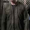  	Colony Josh Holloway Black Leather Jacket