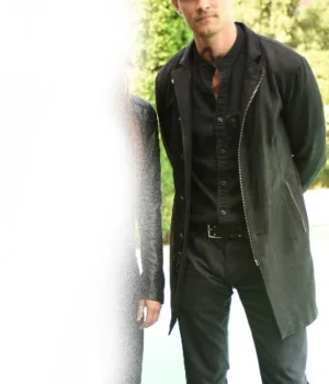  	Owen Roth Shadowhunters Black Long Jacket