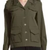  	Shadowhunters Alisha Wainwright Green Field Jacket