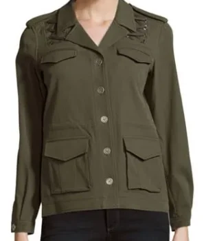  	Shadowhunters Alisha Wainwright Green Field Jacket