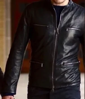  	Shadowhunters Jace Wayland Leather Black Jacket