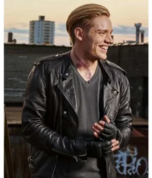  	Shadowhunters S03 Jace Wayland Leather Jacket