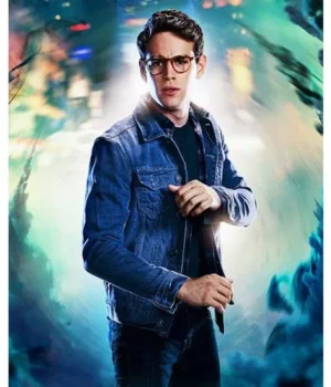  	Shadowhunters Simon Lewis Blue Denim Trucker Jacket