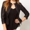  	Clary Fray Shadowhunters Black Leather Jacket