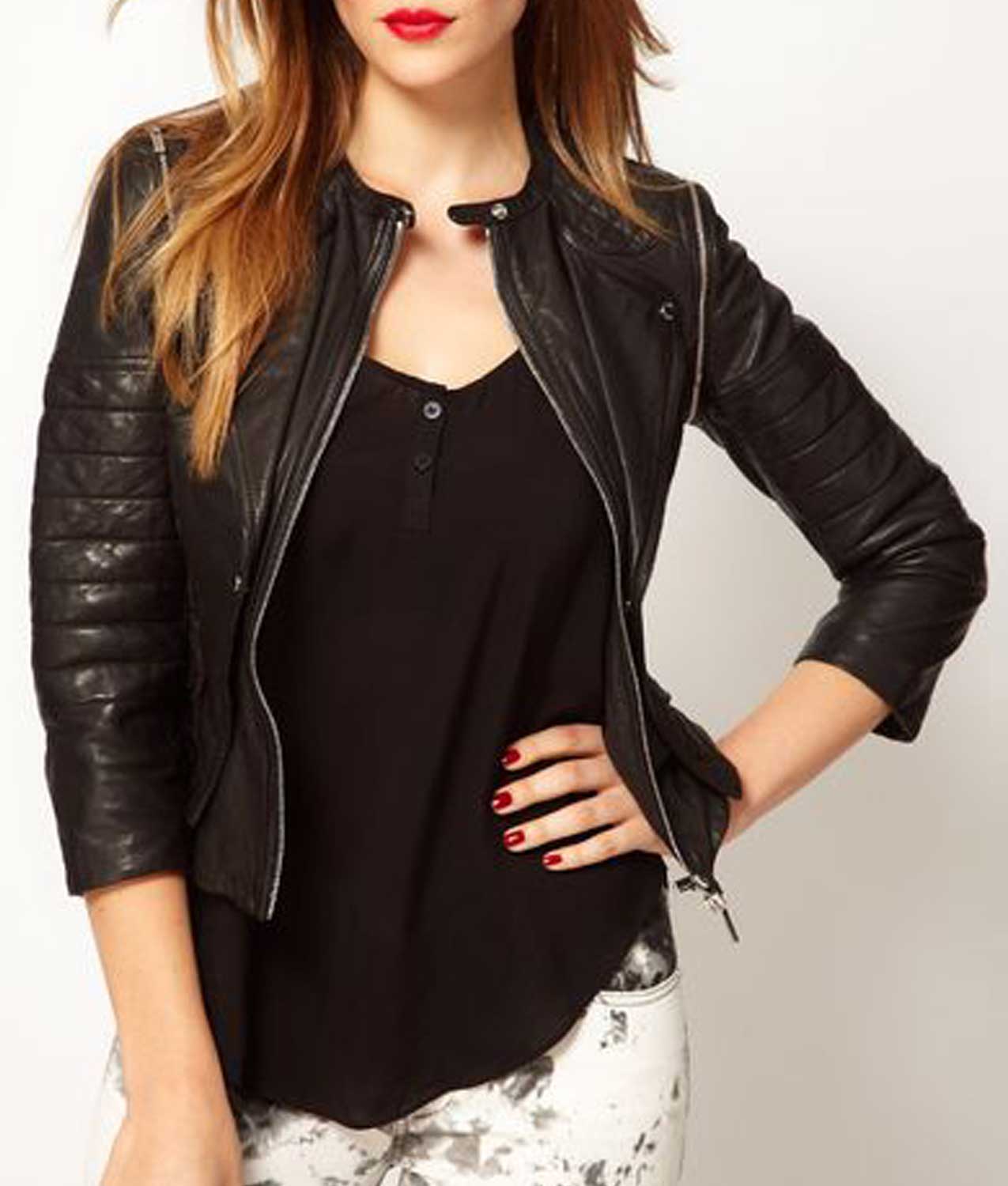 Clary Fray Shadowhunters Black Leather Jacket | MK Jackets