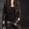  	Clary Fray Shadowhunters Black Leather Jacket