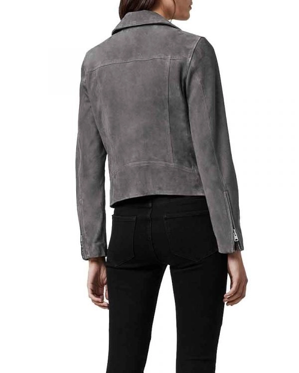 Fate The Winx Saga Bloom Suede Gray Leather Jacket Fate The Winx Saga Bloom Suede Gray Leather Jacket