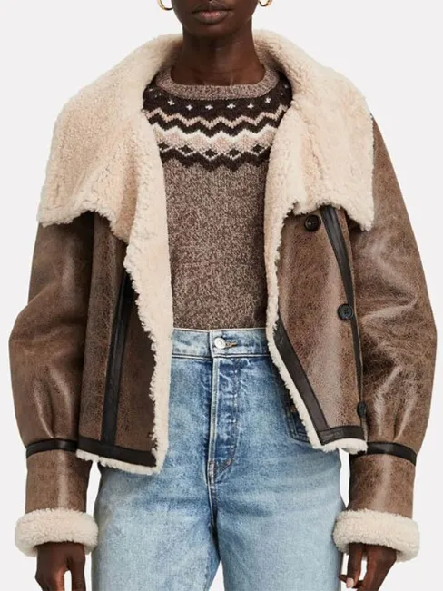 Fate The Winx Saga S2 Flora Shearling Jacket Fate The Winx Saga S2 Flora Shearling Jacket