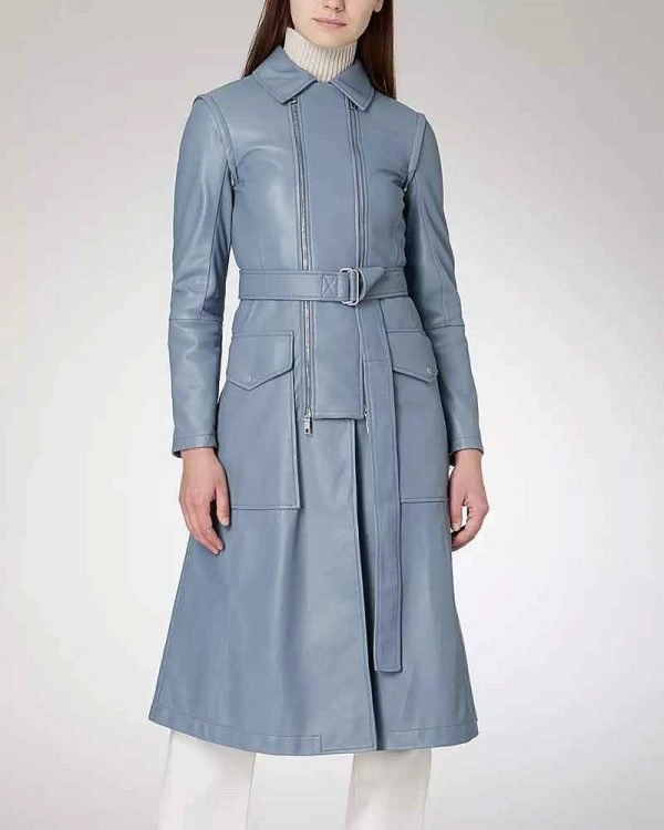 Fate The Winx Saga Farah Dowling Regent Gray Leather Coat Fate The Winx Saga Farah Dowling Regent Gray Leather Coat